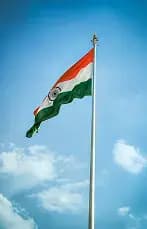 Indian flag flying high